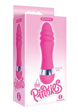 Load image into Gallery viewer, The 9's - Pinkies, Ridgy Silicone Mini Vibrator - Pink - 4.5in
