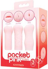 Load image into Gallery viewer, The 9's - Pocket Pink Mini Masturbator Trio - Pink
