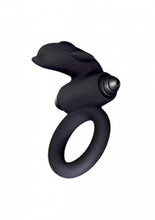Load image into Gallery viewer, The 9's - S-Bullet Ring Flipper Silicone Vibrating Cock Ring - Black
