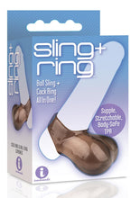 Load image into Gallery viewer, The 9's - Sling and Ring Cock Ring and Ball Sling - Smoke
