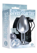 Load image into Gallery viewer, The 9's - The Silver Starter Bejeweled Stainless Steel Plug - Clear/Diamond
