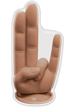 Load image into Gallery viewer, The Finger Fest The Shocker Silicone Dildo - Caramel
