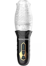 Load image into Gallery viewer, The Male Rose Rechargeable Rotating Masturbator - Black/Clear
