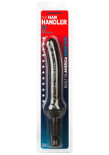 Load image into Gallery viewer, The Manhandler Dildo with Handle - Black - 10in
