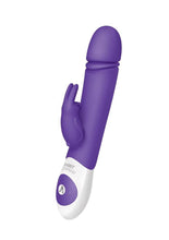 Load image into Gallery viewer, The Thrusting Rabbit Rechargeable Silicone Vibrator with Clitoral Stimulation
