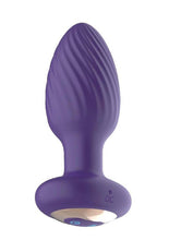 Load image into Gallery viewer, The Royal Rotating Anal Plug Rechargeable Silicone with Remote - Purple
