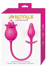 Load image into Gallery viewer, The Royale Dual Massager Silicone Rechargeable Vibrator - Pink

