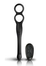 Load image into Gallery viewer, The-Vibe Silicone Rechargeable Anal Stimulator with Remote Control - Black/Silver

