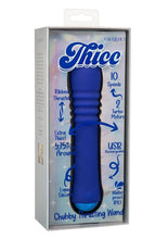 Load image into Gallery viewer, Thicc Chubby Thrusting Rechargeable Silicone Wand - Purple
