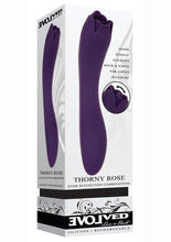 Load image into Gallery viewer, Thorny Rose Rechargeable Silicone Dual-End Vibrator - Purple
