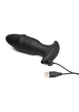 Load image into Gallery viewer, Thunder Plug Butt Slider 7x Sliding Ring Silicone Rechargeable Missle Plug with Remote Control
