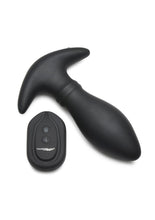 Load image into Gallery viewer, Thunder Plugs Rim Slide 7x Sliding Ring Silicone Rechargeable Butt Plug with Remote Control - Black
