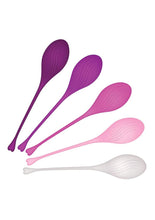 Load image into Gallery viewer, Tight and Delight Silicone Weighted Kegel Balls - Multicolor - 5 Piece/Set
