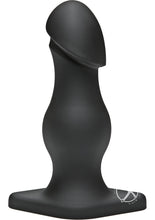 Load image into Gallery viewer, Titanmen The Rumpy Smooth Cushioned Anal Plug - Black
