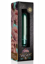 Load image into Gallery viewer, Touch Of Velvet Bullet Vibrator - Aqua Lily/Teal

