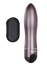 Load image into Gallery viewer, Travel Gasm Rechargeable Bullet - Grey/Gun Metal/Metal
