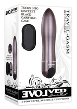Load image into Gallery viewer, Travel Gasm Rechargeable Bullet - Grey/Gun Metal/Metal
