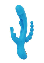 Load image into Gallery viewer, Trilux Kinky Finger Rechargeable Silicone Rabbit Vibrator with Anal Beads
