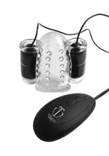 Load image into Gallery viewer, Trinity Men 20x Dual Vibrating Cock Teaser - Clear
