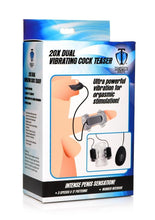 Load image into Gallery viewer, Trinity Men 20x Dual Vibrating Cock Teaser - Clear

