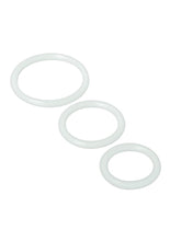 Load image into Gallery viewer, Trinity Men Silicone Cock Rings - Clear - 3 Pack
