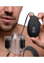 Load image into Gallery viewer, Trinity Men Twin Bullet Penis Head Teaser with Remote Control
