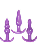 Load image into Gallery viewer, Trinity Vibes Anal Trainer Anal Play Kit - Purple - 3 Piece
