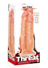Load image into Gallery viewer, Triple Threat, 3 Cock Dildo - Vanilla
