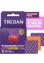 Load image into Gallery viewer, Trojan Pleasure Pack Condoms (3ct

