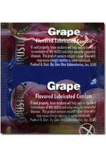 Load image into Gallery viewer, Trustex Lubricated Reservoir Tip Flavored Latex Condom Grape - 3 Per Box
