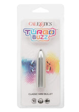 Load image into Gallery viewer, Turbo Buzz Classic Rechargeable Mini Bullet - Silver
