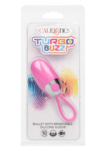 Load image into Gallery viewer, Turbo Buzz Rechargeable Bullet with Removable Silicone Sleeve - Pink
