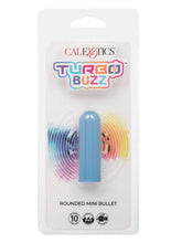 Load image into Gallery viewer, Turbo Buzz Rechargeable Rounded Mini Bullet - Blue
