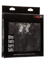 Load image into Gallery viewer, Ultra Fluffy Furry Cuffs - Black/Metal

