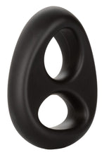 Load image into Gallery viewer, Ultra-Soft Dual Ring Silicone Cock Ring - Black
