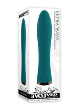 Load image into Gallery viewer, Ultra Wave Rechargeable Silicone Vibrator - Teal
