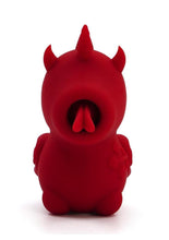 Load image into Gallery viewer, Unihorn Blaze Diablo The Forked Tongue One Rechargeable Silicone Clitoral Vibrator - Red
