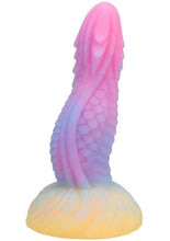 Load image into Gallery viewer, Vac-U-Lock Fantasy Fuckers Dragon's Tongue Glow In The Dark Silicone Dildo
