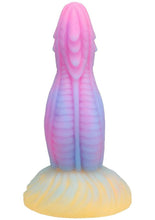 Load image into Gallery viewer, Vac-U-Lock Fantasy Fuckers Dragon's Tongue Glow In The Dark Silicone Dildo
