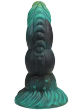 Load image into Gallery viewer, Vac-U-Lock Fantasy Fuckers Green Serpent Silicone Dildo
