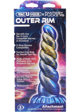 Load image into Gallery viewer, Vac-U-Lock Fantasy Fuckers Outer Rim Silicone Dildo - Blue
