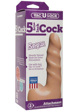 Load image into Gallery viewer, Vac-U-Lock Raging Hard-Ons Dildo - Flesh/Vanilla - 5.5in
