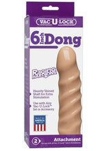 Load image into Gallery viewer, Vac-U-Lock Raging Hard-Ons Dildo - Vanilla - 6in
