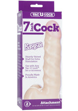 Load image into Gallery viewer, Vac-U-Lock Raging Hard-Ons Dildo - Flesh/Vanilla - 7in
