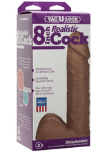 Load image into Gallery viewer, Vac-U-Lock Realistic Dildo - Brown/Caramel - 8in
