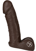 Load image into Gallery viewer, Vac-U-Lock Realistic Dildo - Brown/Chocolate - 8in

