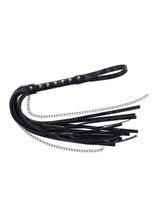 Load image into Gallery viewer, Velvet Noir Chain Flogger - Black
