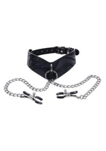 Load image into Gallery viewer, Velvet Noir Collar and Removable Clamps
