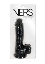 Load image into Gallery viewer, Vers Liquid Silicone Suction Dildo - Black
