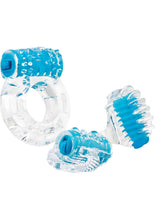 Load image into Gallery viewer, Vibroman Better Sex Kit - Blue/Clear - 3 Per Pack
